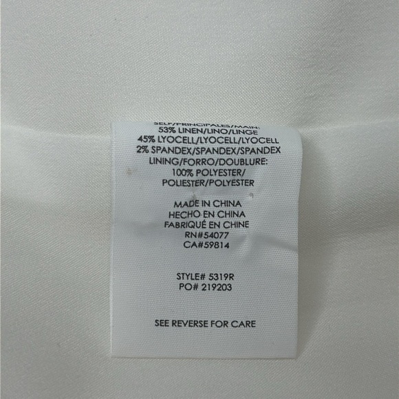 Cabi 5319 Coconut Cream Angel Linen Trouser Size 14R - Picture 9 of 13